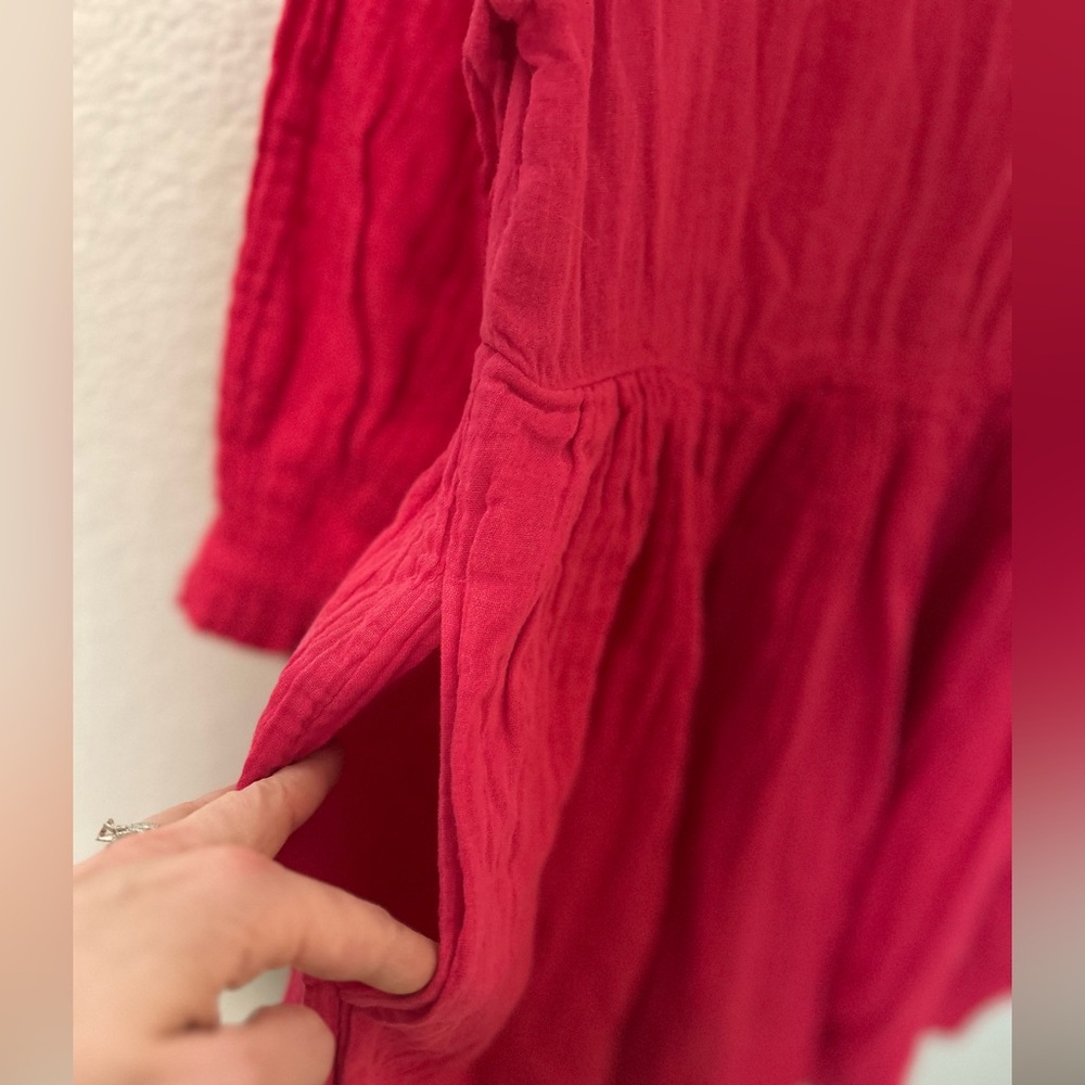 Free People Living For This Mini Dress Rose Pink Size Small Like New - Picture 4 of 6